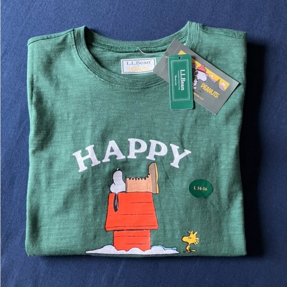LL Bean x Peanuts Happy Camper Snoopy Limited Edition Tee